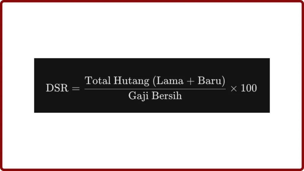 Formula kira DSR untuk beli rumah pertama