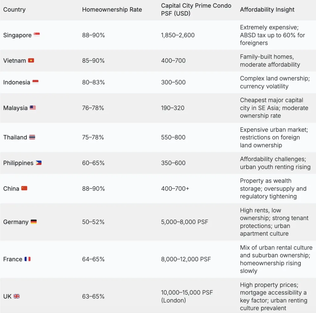 data pemilikian rumah di negara eropah