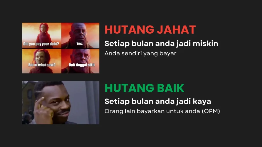 hutang jahat hutang baik